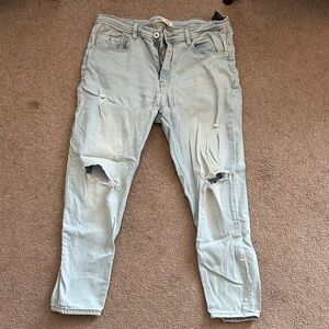 Zara Light Blue Skinny Jeans for Men